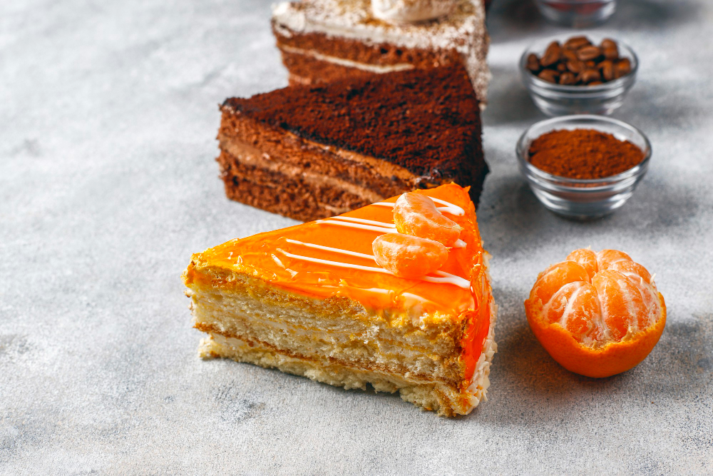 cupcakes over blue background